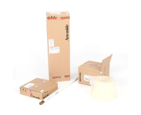 Michele De Lucci and Giancarlo Fassina for Artemide, a boxed 'Tolomeo Mega Terra' floor lamp with a black frame and dimmer an
