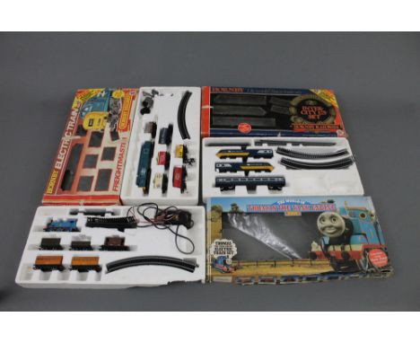 A group of three Hornby 00 gauge train sets, to comprise a "Freightmaster" train set, an "Inter-City 125 set", and a "The Wor