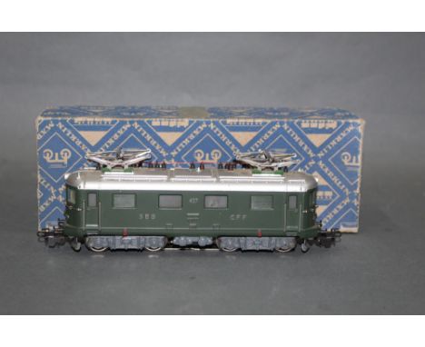 A Marklin HO scale SBB class 427 electric locomotive (3014) retaining its original cardboard box  