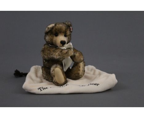 A Steiff limited edition musical teddy bear, 'English Teddy Bear', having a brown tipped mohair covered body, with embroidere