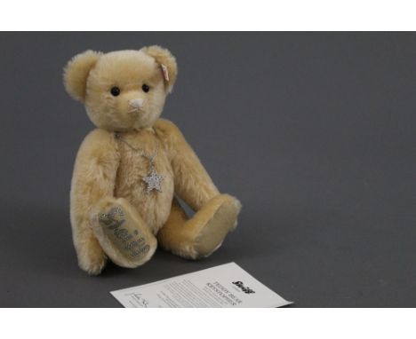 A Steiff "Krystopher Teddy bear", made exclusively for Danbury Mint, limited edition 739, having blonde mohair covered body a