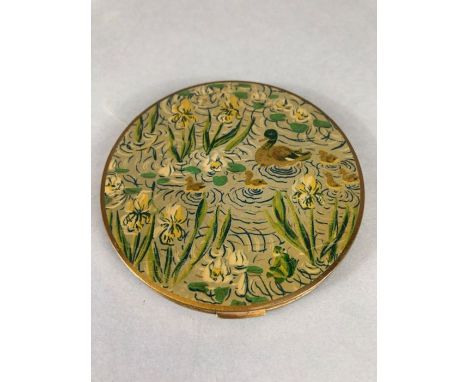 Makeup compact by Vogue / Ganities, with duck design and pouch