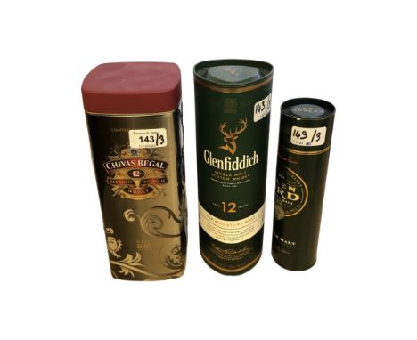 Chivas Regal 12 Year Old Blended Scotch Whisky , 700 ml, in presentation tin, together with a Glenfiddich Aged 12 Years Singl