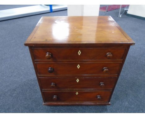A George III mahogany commode chest 