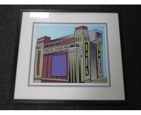 A limited edition colour print : The Baltic Flour Mill, indistinctly signed in pencil.