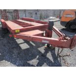 J.C. TRAILERS 16' STEEL DECK TRI-AXLE EQUIPMENT TRAILER, SPRING SUSPENSION, PIN HITCH, BEAVERTAILS