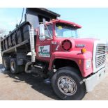 1988 FORD L8000 TANDEM AXLE DUMP TRUCK, FORD 280 HP DIESEL MOTOR, 15' BOX, 10-SPEED EATON FULLER