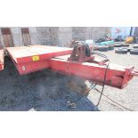 J.C. TRAILERS 27' TANDEM AXLE EQUIPMENT TRAILER, 16,000 LBS. MAX CAPACITY, WOOD DECK, DECK-OVER-