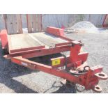 J.C. TRAILERS 12' TANDEM AXLE TRAILER, 7,200 LBS. MAX CAPACITY, SPRING SUSPENSION, PIN HITCH,