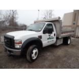 2008 FORD F550 XL SUPERDUTY V/8 POWERSTROKE DIESEL PICKUP TRUCK, APPROX. 158,000KMS, VIN#