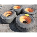 SET OF (4) 12 X 16.5 NHS TIRES ON RIMS