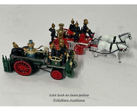 Two unboxed Matchbox models of Yesteryear models including 1905 Bush Fire Engine Y-43 and Merryweather Fire engine YS-46, bot
