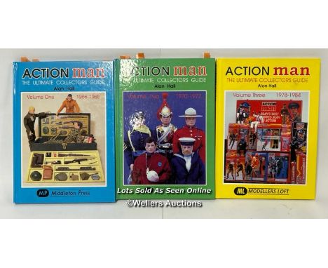 Three volumes of Action Man Ultimate Collectors Guide books / AN3 