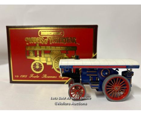 Matchbox Models of Yesteryear 1905 Fowler Showman's Engine Y19, rare limited edition boxed /AN12 