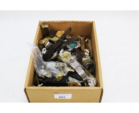 A large assortment of vintage wristwatches. Ladies and gents, including a Globa shockproof, Bulova quartz, Ruby antimagnetic 