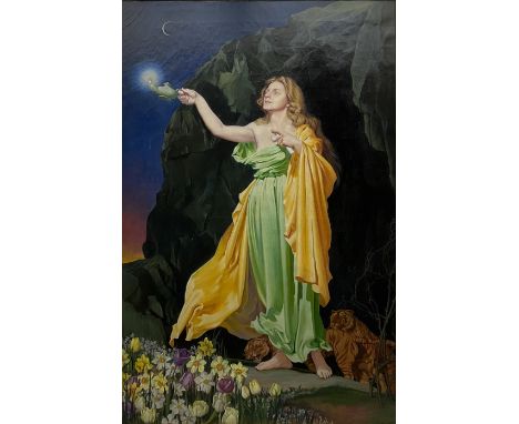 Thomas Francis Barrett AMC FRSA (British 20th century): 'Faith', oil on canvas signed and dated 1966, titled verso with artis