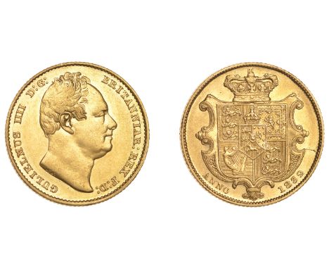 William IV (1830-1837), Sovereign, 1832, second bust (M 17; S 3829B). Lightly cleaned, otherwise about extremely fine £1,000-