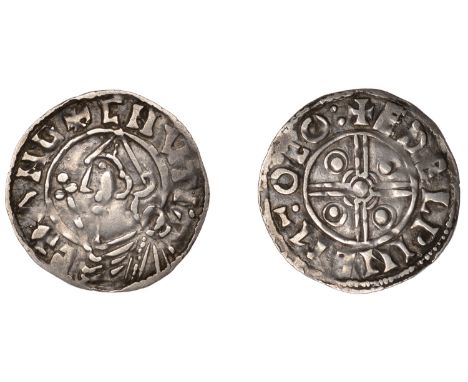 Cnut (1016-1035), Penny, Pointed Helmet type, York, Æthelwine, edelpine m-o eo :, 0.92g/3h (BEH 560-1; N 787; S 1158). Fine £