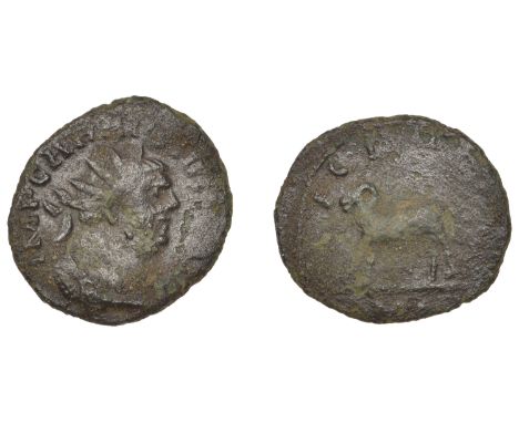 Roman Imperial Coinage, Carausius, Antoninianus, London, 286-8, radiate and draped bust right, rev. leg i m, ram standing lef