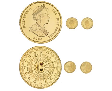 Tristan da Cunha, Elizabeth II, gold Half-Crowns (2), 2013, 10th Anniversary of Concorde’s last flight, 0.53g/12h, 0.50g/12h;