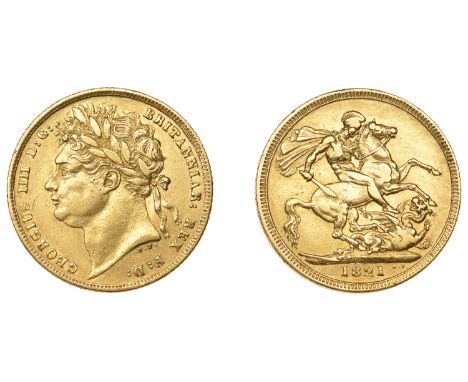 George IV (1820-1830), Sovereign, 1821 (M 5; S 3800). About very fine £400-£500