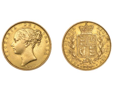 Victoria (1837-1901), Sovereign, 1839 (M 23; S 3852). Cleaned, otherwise very fine, rare £1,500-£1,800