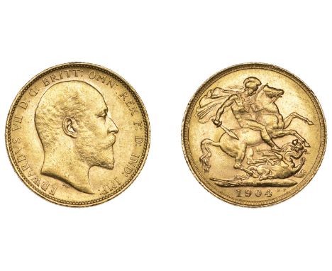 Australia, Edward VII, Sovereign, 1904m (M 188; S 3971). About extremely fine £300-£400