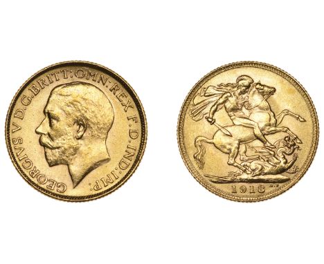 India, George V, Sovereign, 1918i (SW 8.5; M 228; S 3998). Extremely fine £300-£400