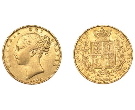 Victoria (1837-1901), Sovereign, 1846 (M 29; S 3852). Some contact marks, otherwise very fine £300-£400
