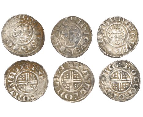 Henry III (1216-1272), Pennies (3), class VIIa3 (2), Canterbury, Roger of R, roger · of · r · onc, 1.39g/8h, London, Rauf, ra