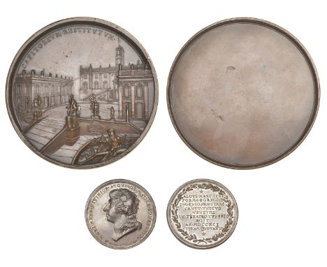 ITALY, Luigi Marchesi, 1791, a copper medal by G. Hamerani, 32mm (Svarstad 349); Restoration of the Piazza Campidoglio, 1805,