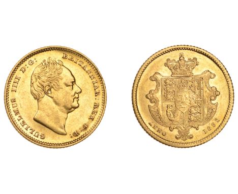 William IV (1830-1837), Half-Sovereign, 1835 (M 411; S 3831). Good very fine £600-£800
