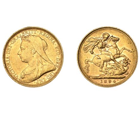 Australia, Victoria, Sovereign, 1894m (M 154; S 3875). Good very fine £300-£400