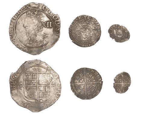 Edward IV (First reign), Light coinage, Halfgroat, Canterbury, Abp Bourchier, class Va, mm. pall on obv. only, fleurs on cusp