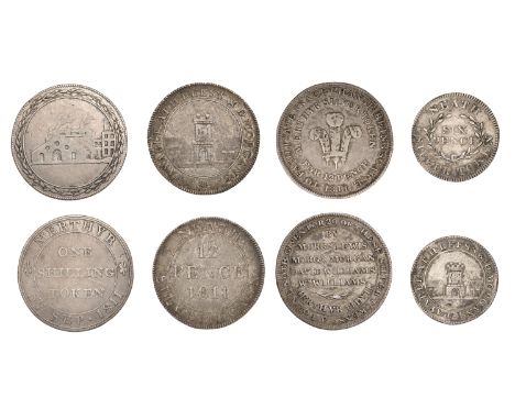 GLAMORGANSHIRE, Merthyr Tydfil, William Crawshay, Shilling, 1811, 4.50g/12h (D 1), Morgan Lewis, Morgan Morgan, David William