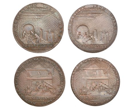 CARMARTHENSHIRE, Carmarthen, John Morgan, Halfpence (2), 12.37g/6h (DH 6), 12.21g/5h (DH 7) [2]. First very fine, second extr