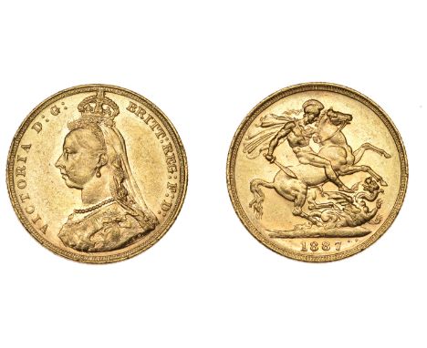 Australia, Victoria, Sovereign, 1887m, Jubilee, first legend (M 131D; S 3867A). Some minor marks, otherwise extremely fine  £