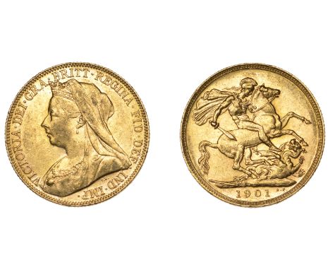 Australia, Victoria, Sovereign, 1901p (M 173; S 3876). About extremely fine £300-£400