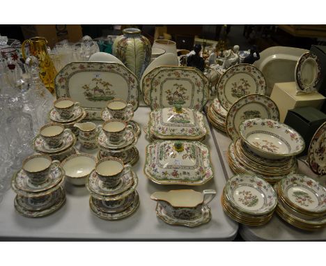 A Spode part dinner and tea service Eden pattern for twelve.