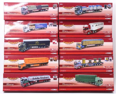 Corgi Toys modern issue Hauliers of Renown 1/50th scale road transport boxed group of 10, with examples including No. CC15207