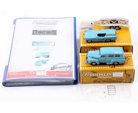A Brooklin models 1/43 scale white metal miniature group to include a BRK FS01 Speedweeks limited edition gift set, comprisin