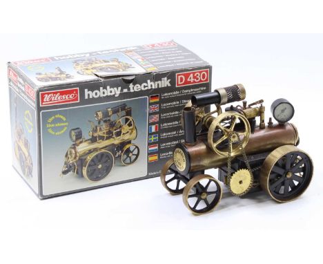 Wilesco D430 Locomobile Steam Engine, of usual specification, with burner, used condition in the original card box 