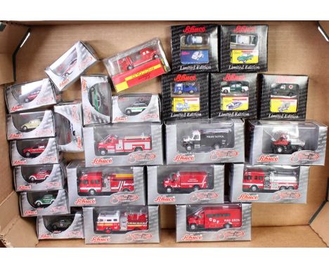 One tray containing a collection of Schuco limited edition mainly 1/87 scale diecast vehicles together with a quantity of Sch