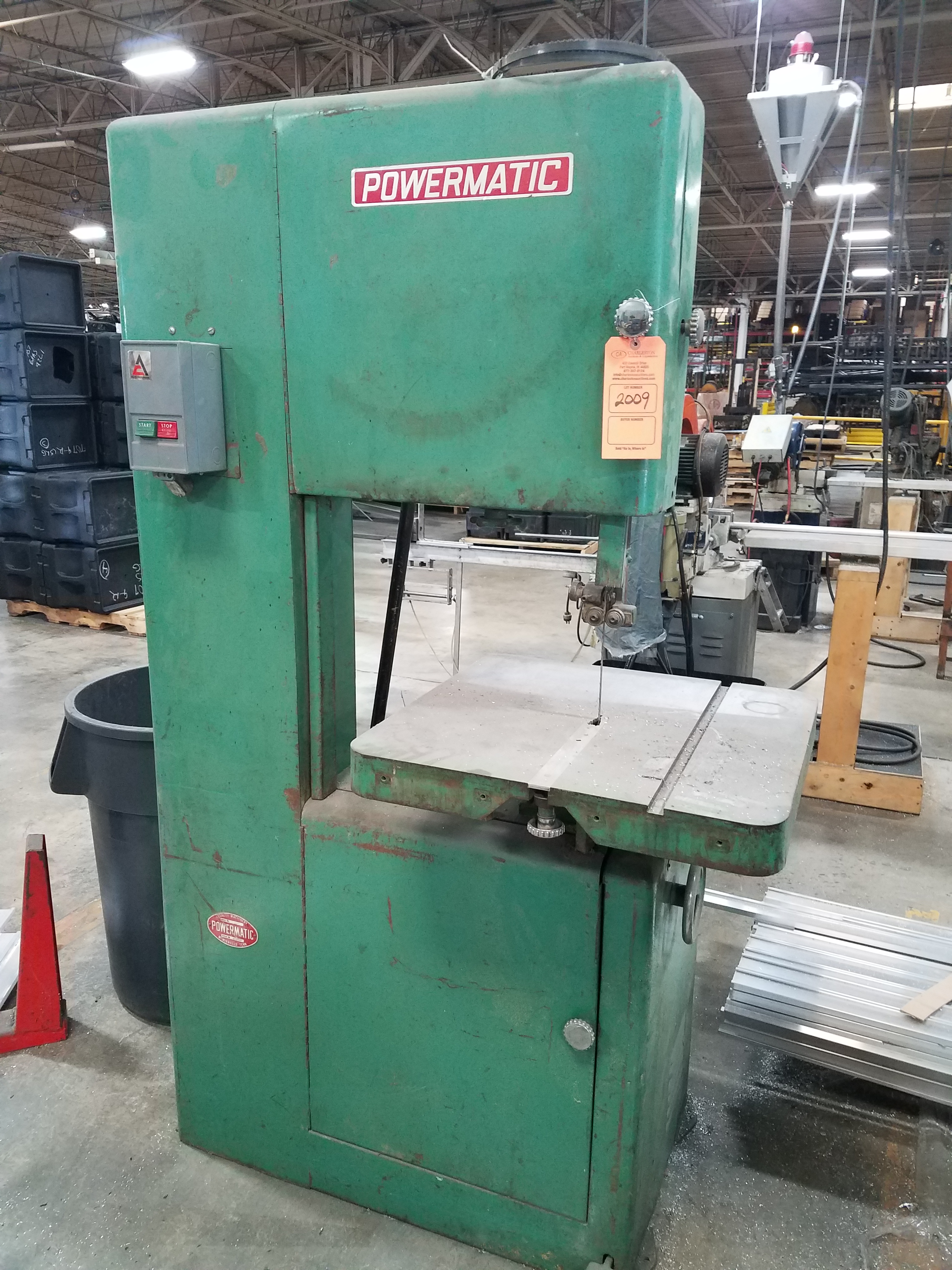 POWERMATIC BAND SAW MODEL 81 S42456(LOCATED AT 2499 S. 600 EAST