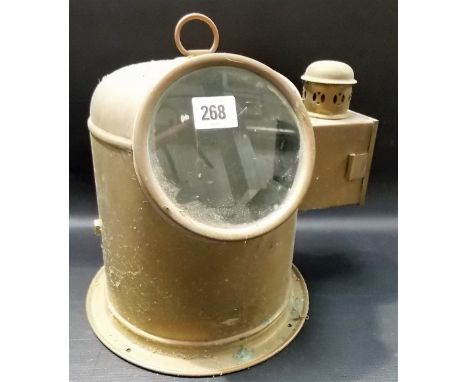 Brass binnacle for a compass, height 9"