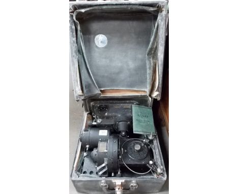 A Kalee model 'NP3' 16mm motion picture projector within original case and with instruction book