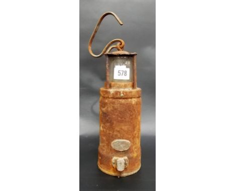 Oldham Patent carbide miners lamp