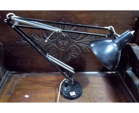 Vintage style black painted Anglepoise lamp.