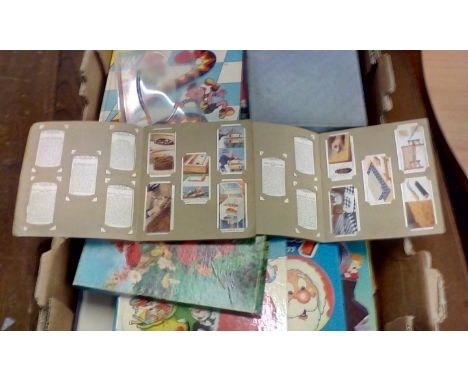 Vintage Annuals together with Two Full Cigarette Card Albums 