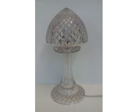 Cut Glass Crystal Table Lamp and Shade 44cm